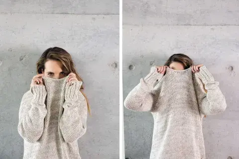 SUÉTER OVERSIZE (CÚBREME, $2400). SUÉTER OVERSIZE (CÚBREME, $2400).