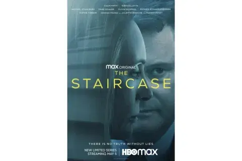 Afiche promocional The Staricase. HBO Max Afiche promocional The Staricase. HBO Max
