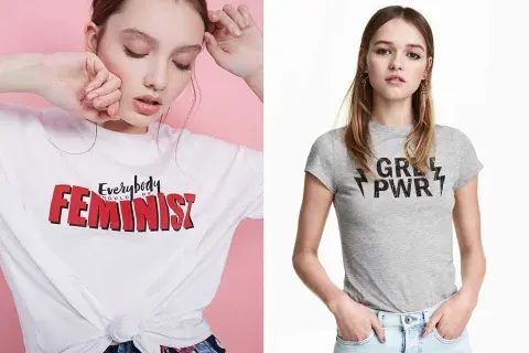 Las consignas feministas de Stradivarius y H&M