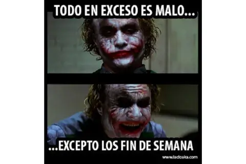 Memes sobre el fin de semana. Foto: www.ladoaka.com Memes sobre el fin de semana. Foto: www.ladoaka.com