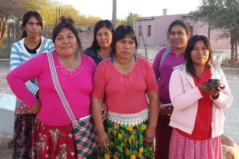 Mujeres de la comunidad wichi. Mujeres de la comunidad wichi.