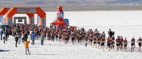 La largada, en Salinas Grandes, Jujuy La largada, en Salinas Grandes, Jujuy