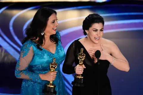 Rayka Zehtabchi y Melissa Berton, la directora y productora del documental, respectivamente Rayka Zehtabchi y Melissa Berton, la directora y productora del documental, respectivamente