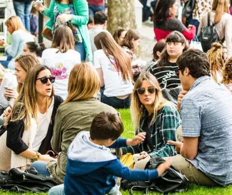Una de las ideas del festival era pasar una tarde al aire libre Una de las ideas del festival era pasar una tarde al aire libre