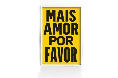 Cuadro "Mais amor por favor", Chimi, $1600 Cuadro "Mais amor por favor", Chimi, $1600