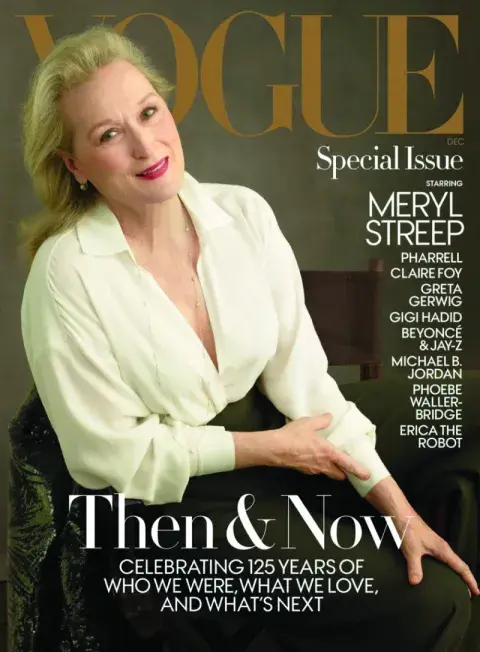 Meryl Streep, tapa de la prestigiosa revista Vogue. Meryl Streep, tapa de la prestigiosa revista Vogue.