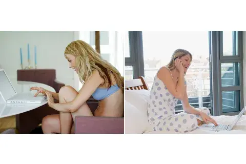 Lo que NO hay que hacer: trabajar en ropa interior o pijama todo el día y trabajar desde la cama Lo que NO hay que hacer: trabajar en ropa interior o pijama todo el día y trabajar desde la cama
