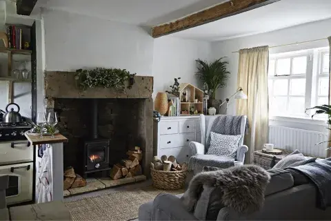¿Una chimenea y vigas a la vista? Sí por favor ¿Una chimenea y vigas a la vista? Sí por favor