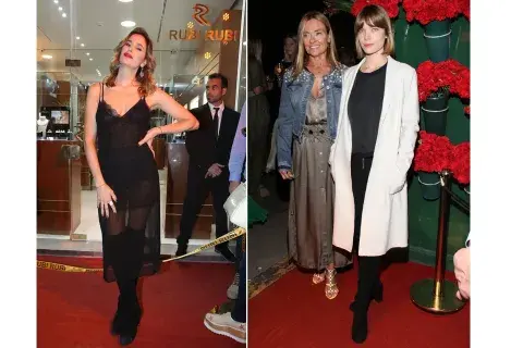 Dolores Barreiro, María Eugenia Fernández Rousse y Laura Laprida fueron al evento de Rubí Rubí, Nos copó el vestido con transparencias de Dolores Dolores Barreiro, María Eugenia Fernández Rousse y Laura Laprida fueron al evento de Rubí Rubí, Nos copó el vestido con transparencias de Dolores