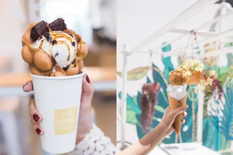 Los helados hechos con nitrógeno se elaboran al instante a la vista del cliente