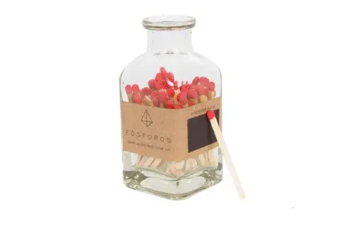 Botellita deco +fósforos (Aurora B, $85) 
