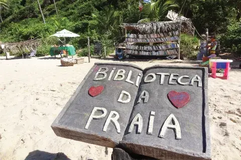 ¿Te olvidaste el libro en el hotel? No te preocupes, en la playa hay biblioteca propia ¿Te olvidaste el libro en el hotel? No te preocupes, en la playa hay biblioteca propia