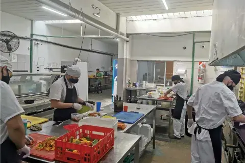 La cocina de Markopolis, la primera empresa de este estilo en la Argentina. La cocina de Markopolis, la primera empresa de este estilo en la Argentina.