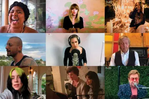 Los artistas más reconocidos tocaron desde sus casas en One World: Together at Home. Los artistas más reconocidos tocaron desde sus casas en One World: Together at Home.