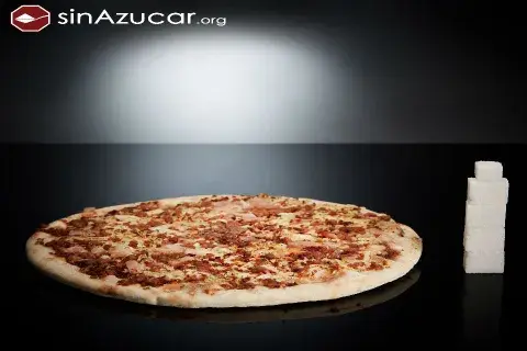 Una pizza barbacoa individual tiene 17g de azúcar, equivalente a 4,2 terrones. Pizza analizada: Marca Palacios. Barbacoa para el microondas (Individual, 225g) Una pizza barbacoa individual tiene 17g de azúcar, equivalente a 4,2 terrones. Pizza analizada: Marca Palacios. Barbacoa para el microondas (Individual, 225g)