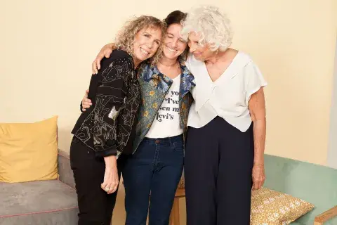 Ana Bilsky, Sole Simond e Inés Dates después del encuentro Ana Bilsky, Sole Simond e Inés Dates después del encuentro