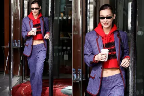 Bella Hadid, saliendo de su hotel en Paris Bella Hadid, saliendo de su hotel en Paris