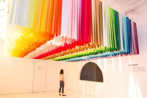 El mundo de los mil Pantones, en The Color Factory. El mundo de los mil Pantones, en The Color Factory.