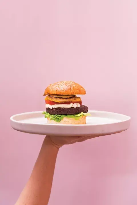 Burguer de hongos. Burguer de hongos.