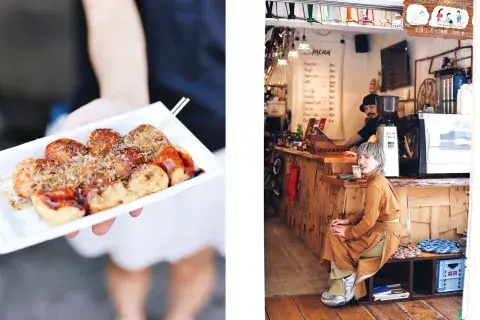 Takoyaki, un plato típico de Osaka. Takoyaki, un plato típico de Osaka.