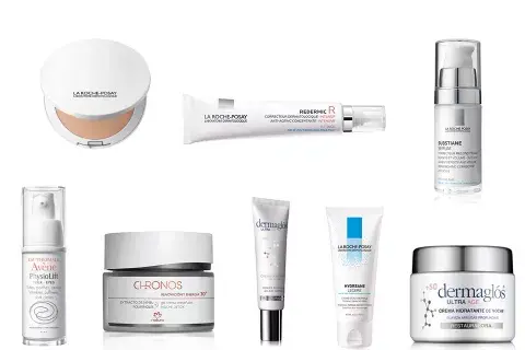 Maquillaje con protector solar en polvo (La Roche Posay)Redermic R con Retinol (La Roche Posay) Serum Substiane (La Roche Posay), contorno de ojos (Avene y Dermaglos), Hydreane ligera (La Roche Posay) y crema de noche (Dermaglos) Maquillaje con protector solar en polvo (La Roche Posay)Redermic R con Retinol (La Roche Posay) Serum Substiane (La Roche Posay), contorno de ojos (Avene y Dermaglos), Hydreane ligera (La Roche Posay) y crema de noche (Dermaglos)