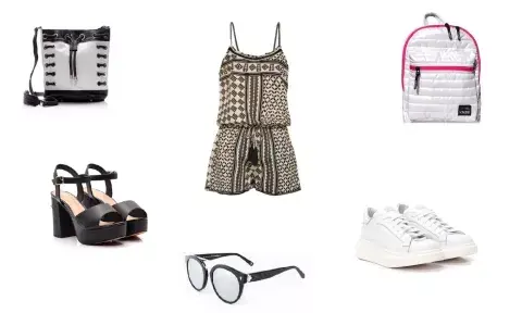 Sandalias (Via Uno, $2499 ) Bandolera (Square, $3098) Anteojos (Absurda) Mono (Bendito Pie, $1280) Zapatillas (Sofia de Grecia, $1830) Mochila (Vayate) Sandalias (Via Uno, $2499 ) Bandolera (Square, $3098) Anteojos (Absurda) Mono (Bendito Pie, $1280) Zapatillas (Sofia de Grecia, $1830) Mochila (Vayate)