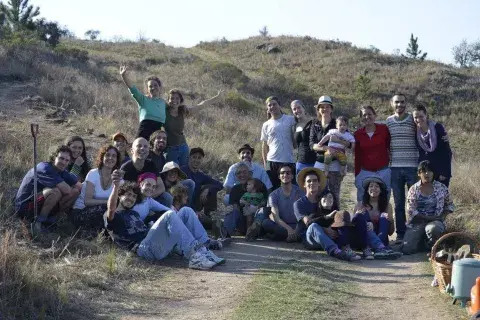 Foto del segundo día, final de la plantación.