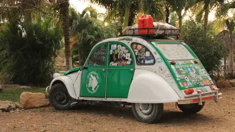 El Citroën 3 CV de la pareja cordobesa