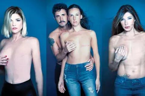 Las famosas se sumaron a la campaña Ponele el pecho by Andy Clar en 2018. 