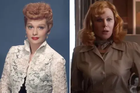 Izquierda: Lucille Ball - Derecha: Nicole Kidman Izquierda: Lucille Ball - Derecha: Nicole Kidman