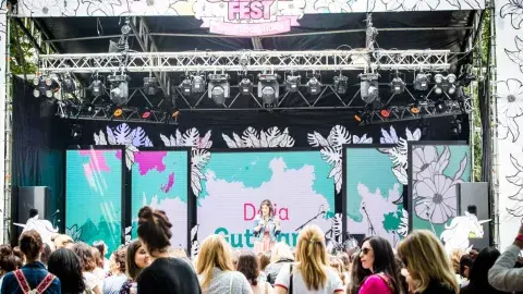 Dalia Gutmann fue una de las que abrió el día Dalia Gutmann fue una de las que abrió el día