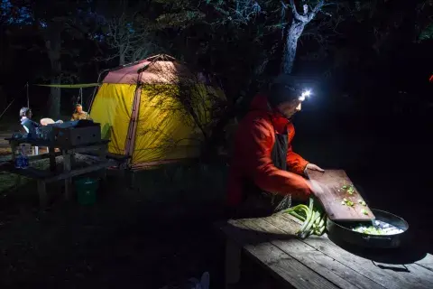 Camping el Lago Rivadavia. Foto: Gustavo Castaing Camping el Lago Rivadavia. Foto: Gustavo Castaing