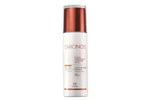 Fluido hidratante ultraleve FPS 50, Natura Chronos, $520 