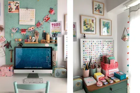 En cuanto a la paleta, lo ideal es definir un tono "que mande" y luego organizar el resto de los objetos y colores para que combine. En cuanto a la paleta, lo ideal es definir un tono "que mande" y luego organizar el resto de los objetos y colores para que combine.