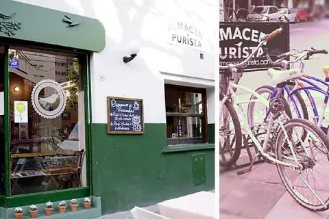 Almacén Purista también tiene beneficios para los que llegan en bici Almacén Purista también tiene beneficios para los que llegan en bici