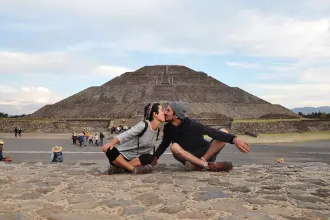 Las ruinas aztecas. Gentileza Juan Villarino y Laura Lazzarino Las ruinas aztecas. Gentileza Juan Villarino y Laura Lazzarino