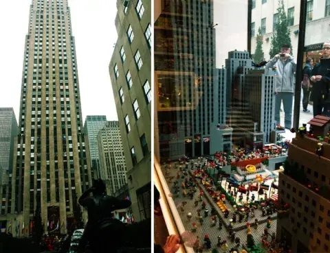 El Rockefeller real y su copia