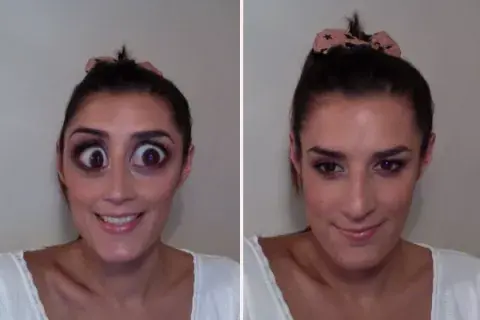¡Soy tan buena maquilladora que hago que mis ojos se vean gigantes! Chiste, así quedé! ¡Soy tan buena maquilladora que hago que mis ojos se vean gigantes! Chiste, así quedé!