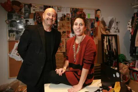 Roberto Levy de Complot y su hija Romina Roberto Levy de Complot y su hija Romina