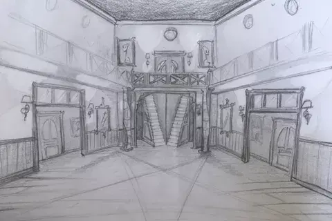 Boceto conceptual por Lisa Soper Boceto conceptual por Lisa Soper