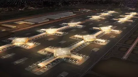 Una vista de cómo será la versión final del aeropuerto de Al Maktoum