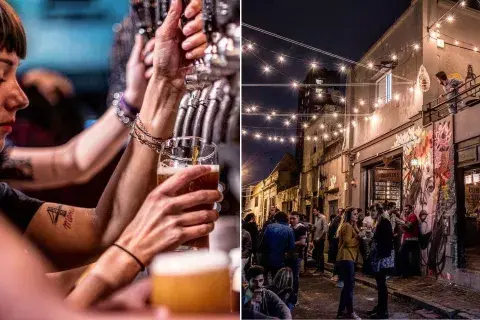 Growlers, un bar que copa la calle