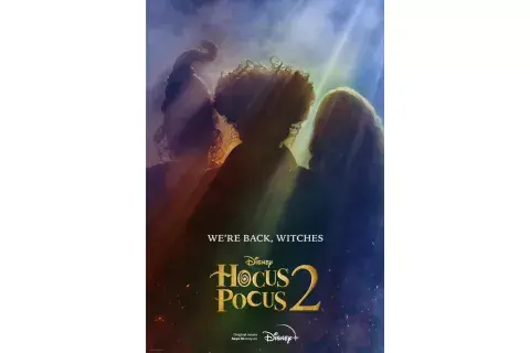Afiche promocional de Hocus Pocus 2 Afiche promocional de Hocus Pocus 2