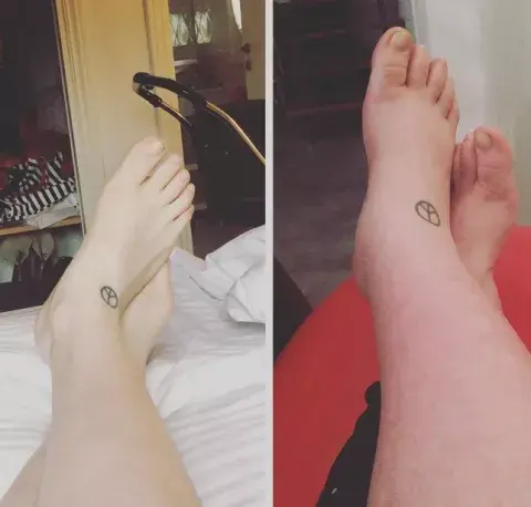 Juanita compartió en Instagram esta foto con el texto: “Se puede creer que sean los mismos pies con un mes de diferencia?”