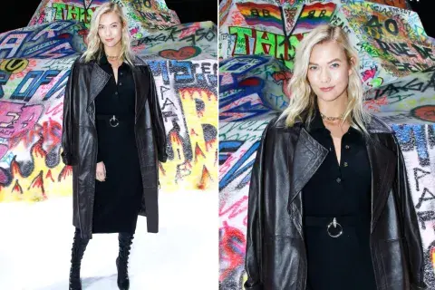 Karlie Kloss en el desfile de Balenciaga en Paris Karlie Kloss en el desfile de Balenciaga en Paris