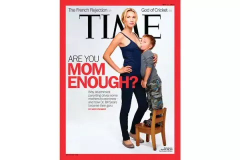 La portada de la revista Time que titularon: ¿Suficientemente madre? La portada de la revista Time que titularon: ¿Suficientemente madre?