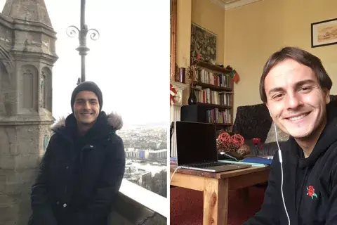 Estaba paseando, aprendiendo y conociendo gente hasta que no pudo volver a salir de la casa donde se hospedaría mientras duraran el curso de inglés que fue a hacer a Inglaterra