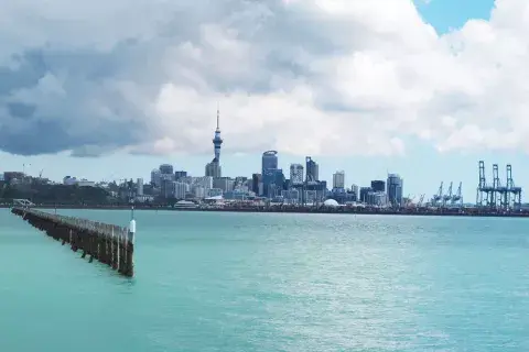 Auckland parece una ciudad futurista Auckland parece una ciudad futurista
