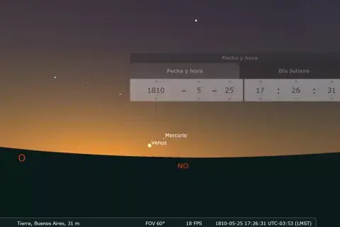 25 de Mayo: qué se veía en el cielo ese día en 1810 25 de Mayo: qué se veía en el cielo ese día en 1810