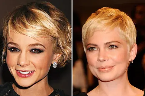 Carey Mulligan y Michelle Williams, dos actrices que optaron por el pelo bien corto